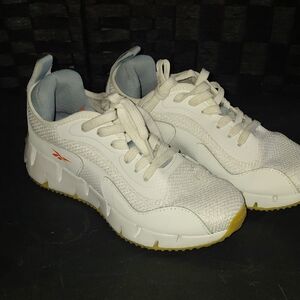 Reebok White and Gray Women's Sneakers